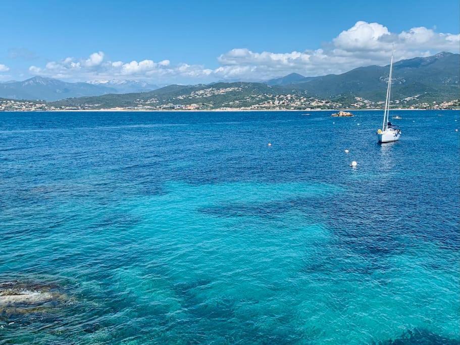 F2 Avec Jacuzzi, Petanque, A 3 Min Mer, Dans Grande Propriete Porticcio  Bagian luar foto