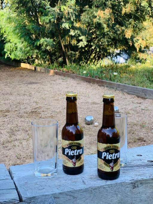 F2 Avec Jacuzzi, Petanque, A 3 Min Mer, Dans Grande Propriete Porticcio  Bagian luar foto